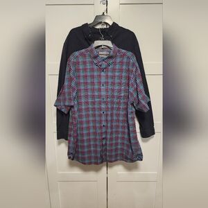 2 mens button up shirts XL J.Crew Oxford & Daniel Cremieax